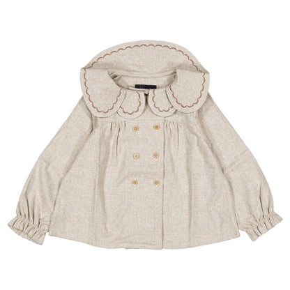 【オーダー会】 Blouse NOLLET - flannel beige [Maison Marelle](25AW Drop1) 【2025年12月中旬以降発送予定】