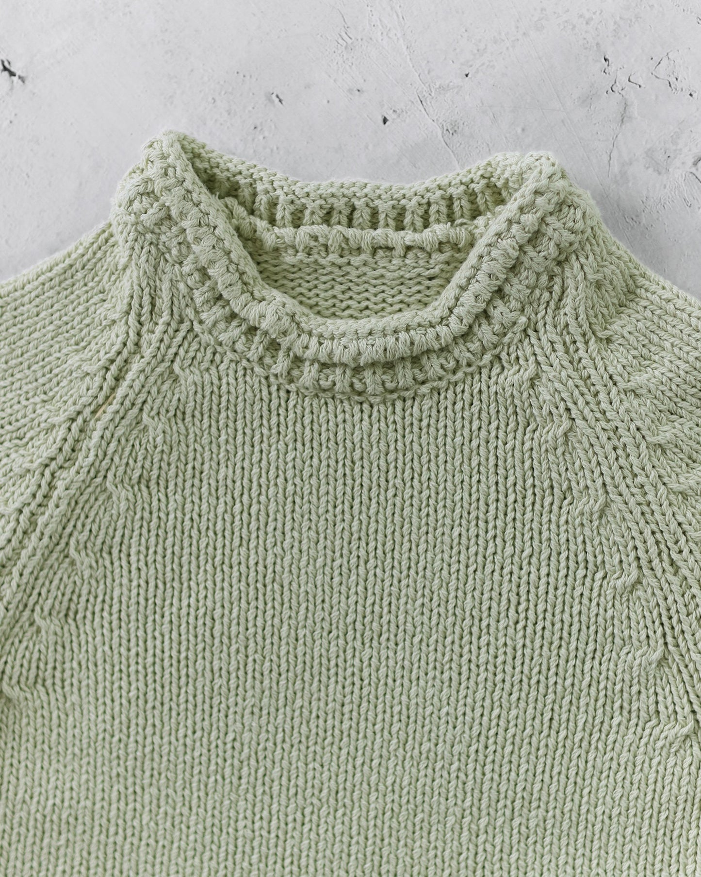 Knit top - Light Olive [EARTH THE ARCHIVE] (26AW)