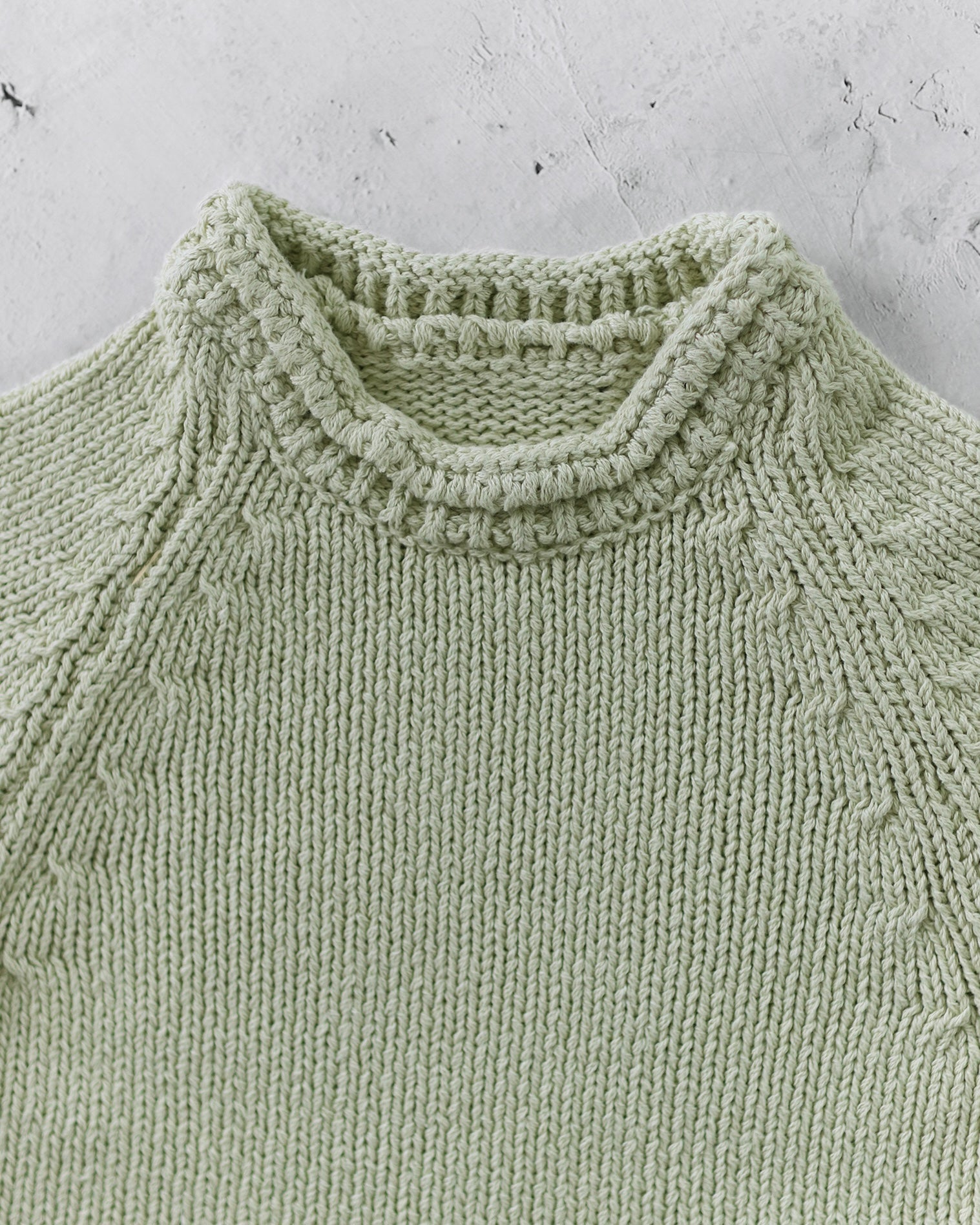 Knit top - Light Olive [EARTH THE ARCHIVE] (26AW)