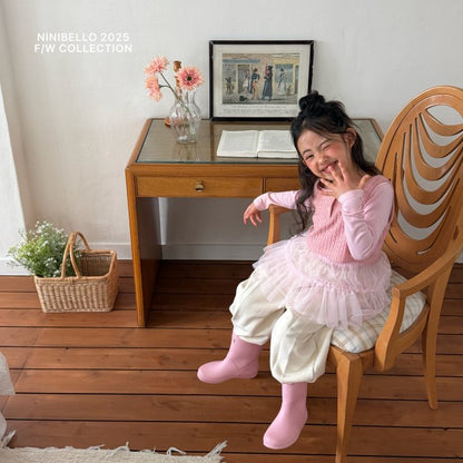 【予約販売】ballerina tutu tee [NINIBELLO] (26SS)【2026年2月下旬以降順次発送】