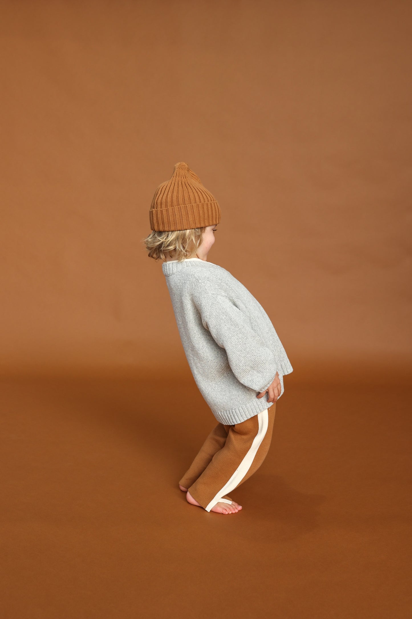 Ribbed Pixie Beanie - Toast [GROWN](25KIDS CLUB)