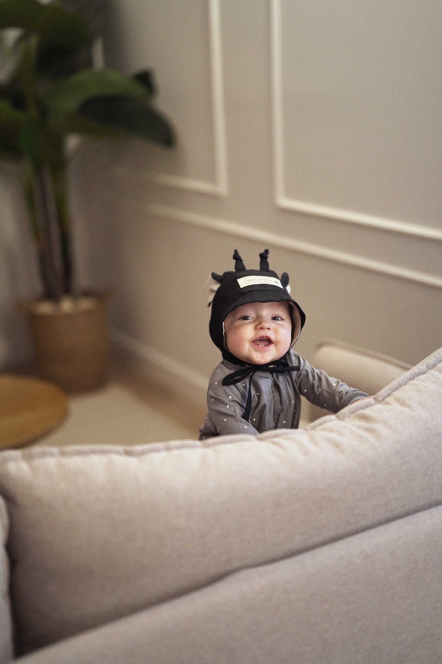 【オーダー会】'GIRAFFE' LINEN BONNET [SHOMKA] 【2026年4月中旬以降順次発送】