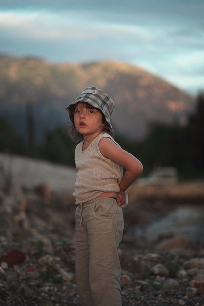 【オーダー会】'NO EARS' LINEN HAT [SHOMKA] 【2026年4月中旬以降順次発送】