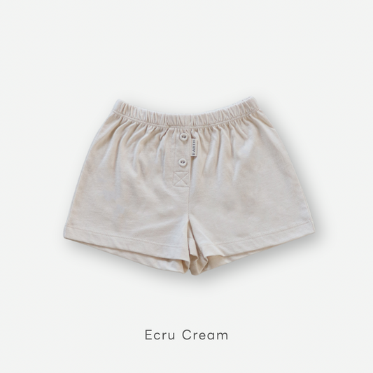 【26年11月オーダー会】 Button Shorts [EARTH THE ARCHIVE] (全2色) 【2026年3月上旬以降お届け予定】