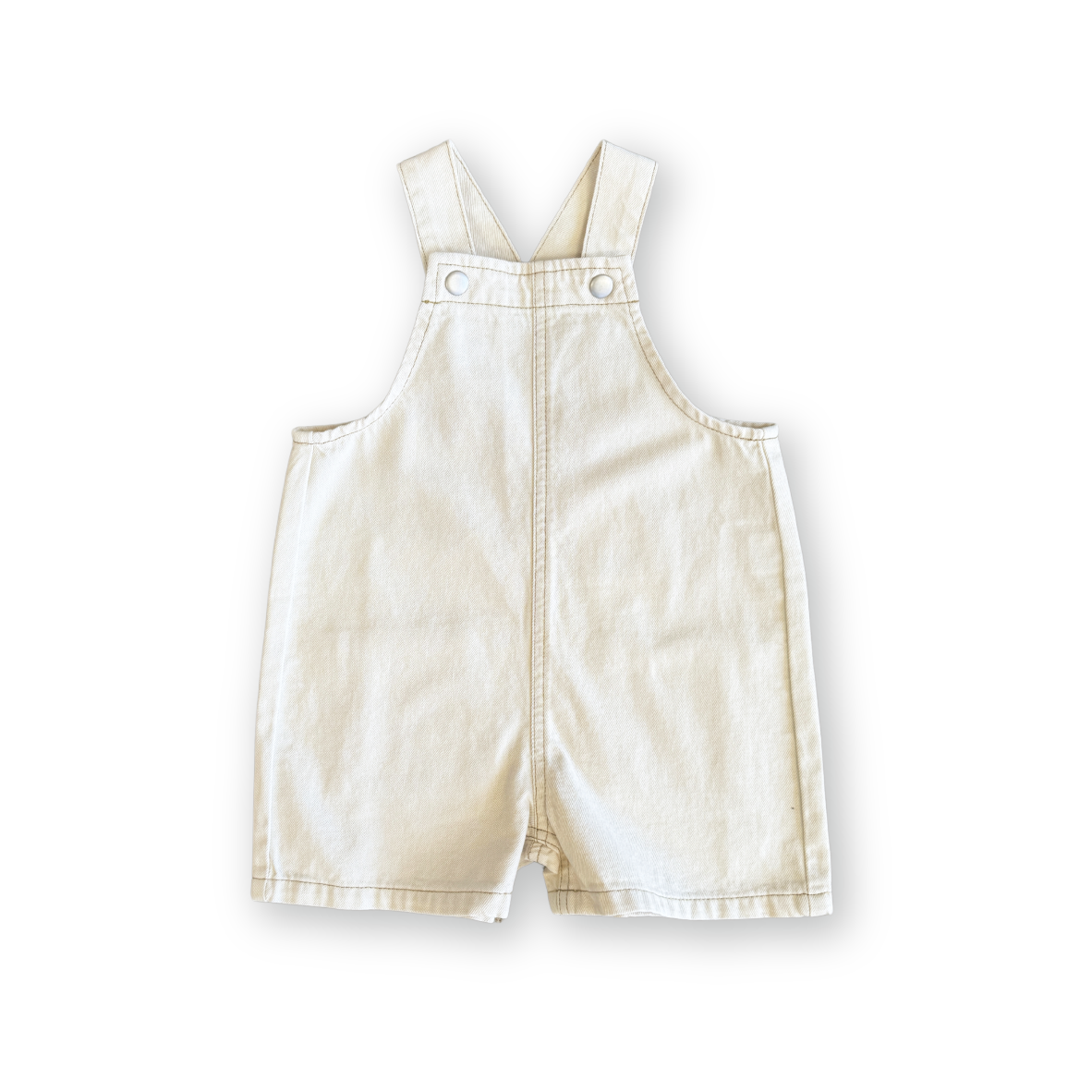 Everyday Twill Short Overalls - Milk [GROWN] (25SS)