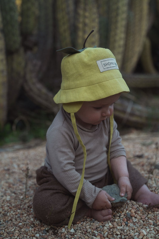 【オーダー会】'LEMON' LINEN FRUITS HAT [SHOMKA] 【2026年4月中旬以降順次発送】