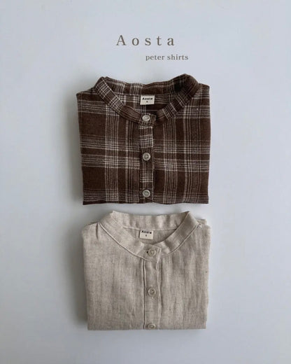 [aosta] peter shirt / beige