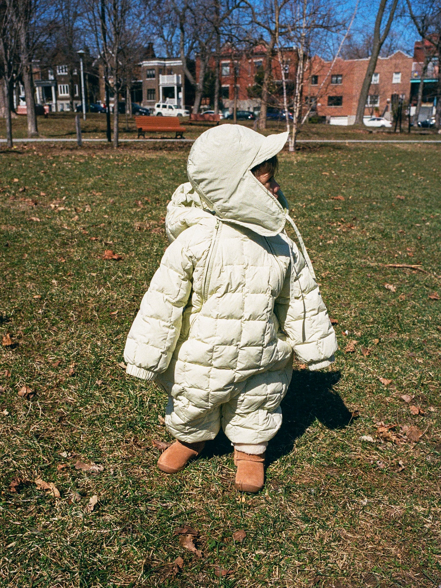 Lightweight padded jumpsuit - Light Olive [EARTH THE ARCHIVE] (26AW)