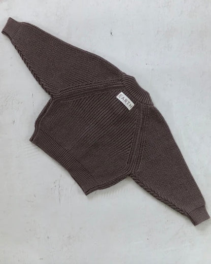 Knit cardigan - Brown [EARTH THE ARCHIVE] (26AW)