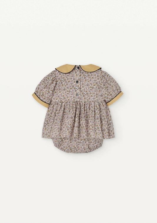 Rompers with frill skirt - Cashmere [Popelin] (25SS)