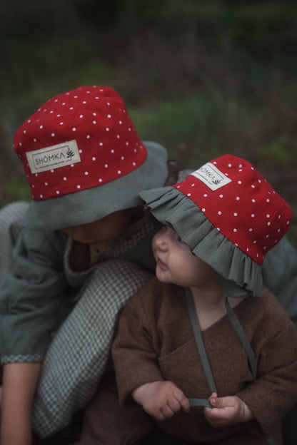 【オーダー会】'STRAWBERRY' LINEN FRUITS HAT [SHOMKA] 【2026年4月中旬以降順次発送】