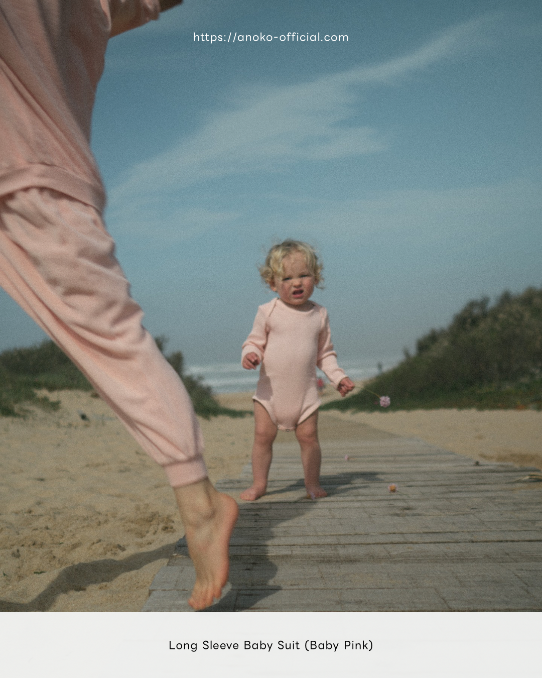 Longsleeve baby suit - Cotton Lavender [EARTH THE ARCHIVE] (26AW)