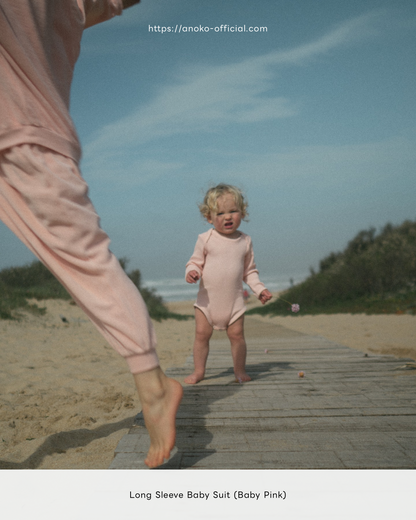 Longsleeve baby suit - Cotton Lavender [EARTH THE ARCHIVE] (26AW)