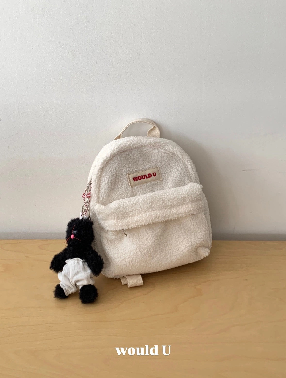 【オーダー会】Wouldu Teddy Back Pack - Ivory [wouldU]【2026年1月上旬以降順次お届け予定】