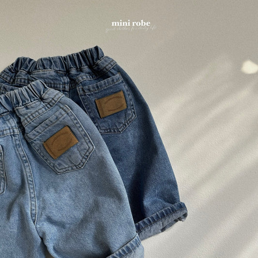 [minirobe] side denim pants - SS24