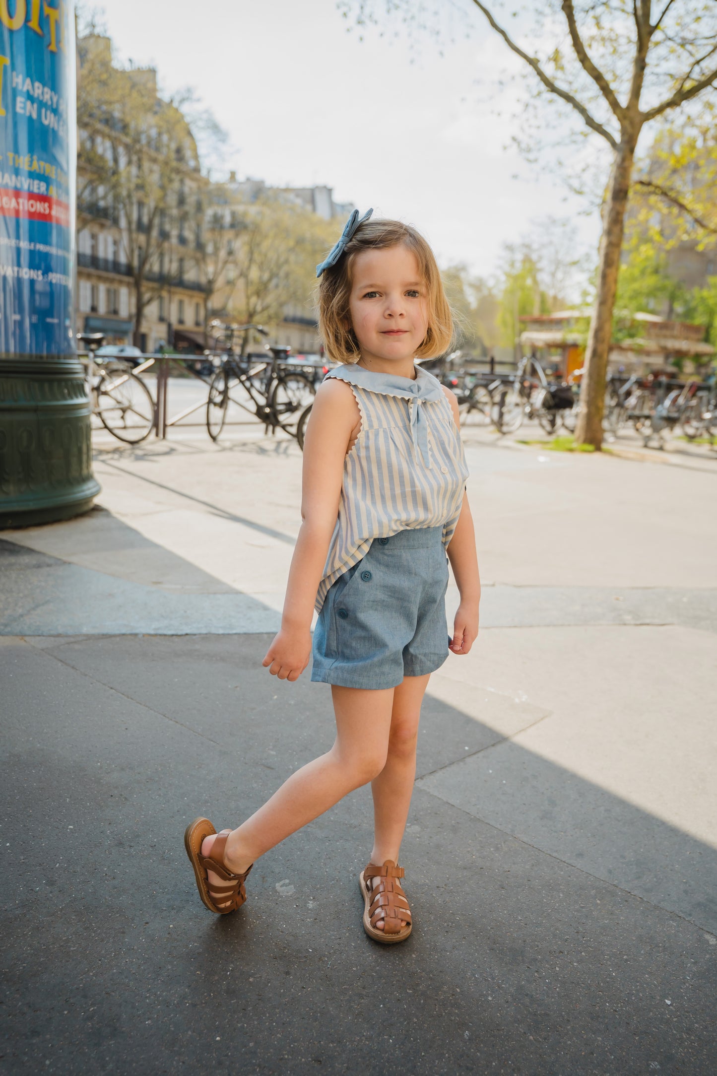 Short SUFFREN - blue denim [Maison Marelle] (26SS)