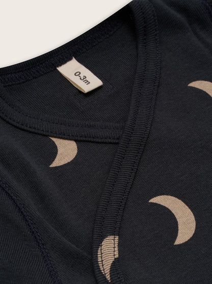 Charcoal Midnight Wrap Bodysuit [organic zoo] (core collection)