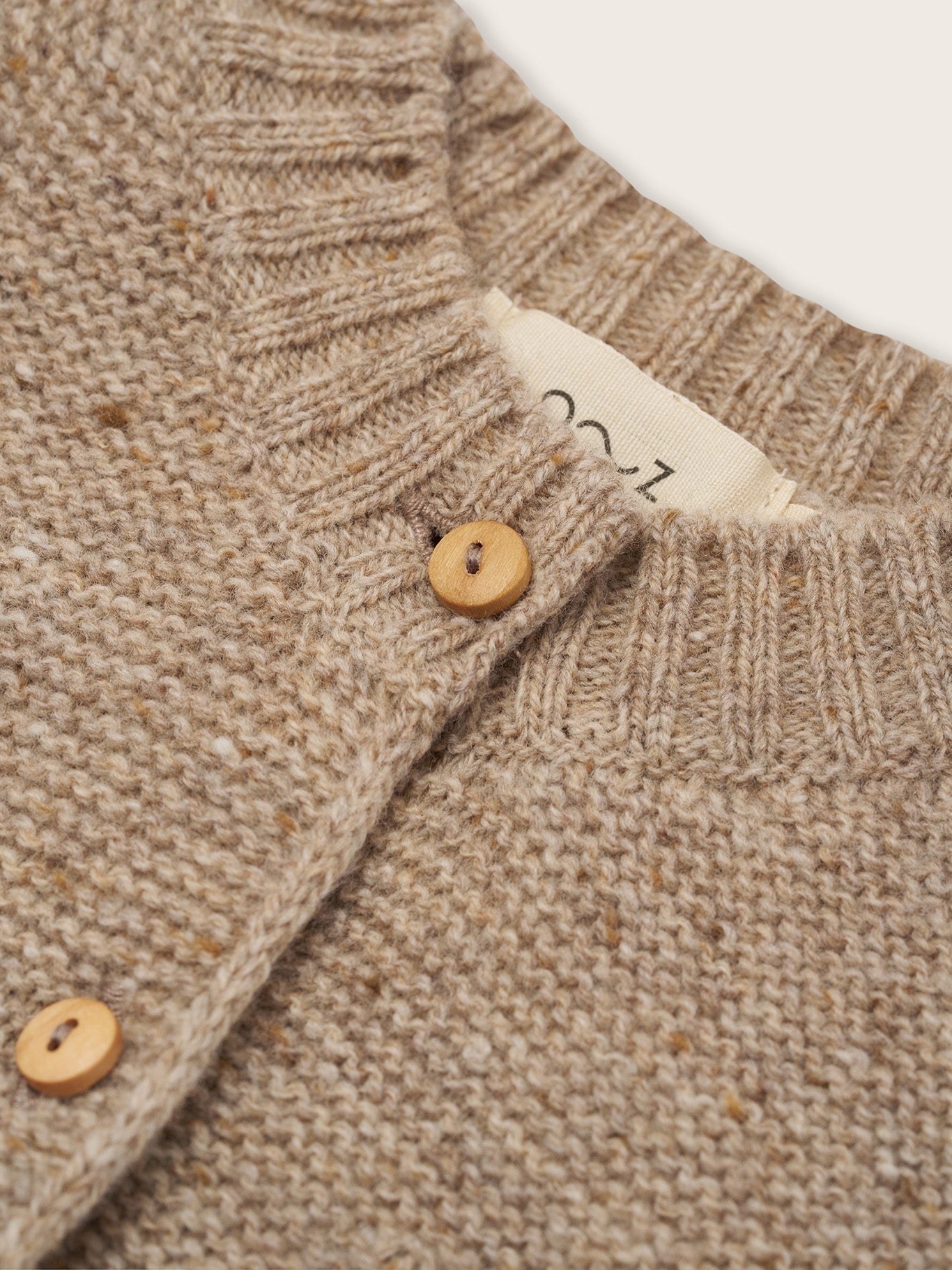 OATMEAL WOOL CARDIGAN [organic zoo] (25AW)