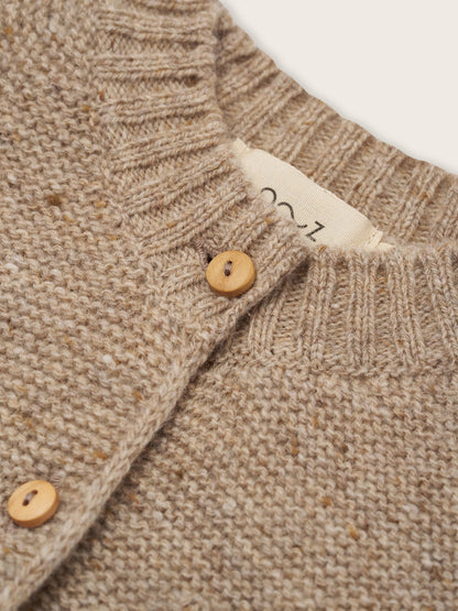 OATMEAL WOOL CARDIGAN [organic zoo] (25AW)