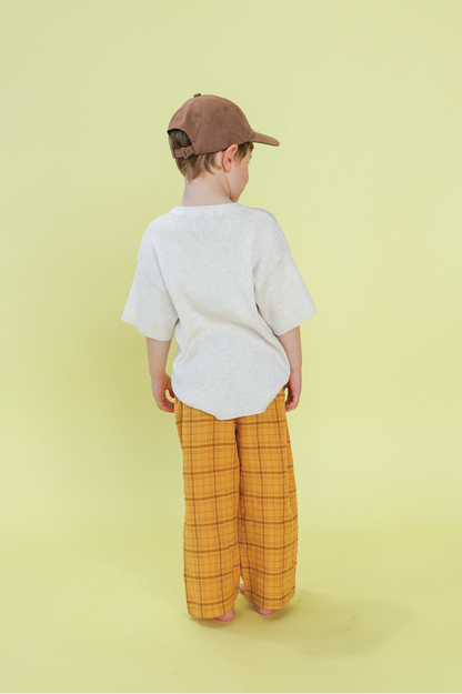 Ribbed Knitted Logo Tee - Coconut [GROWN] (25SS)