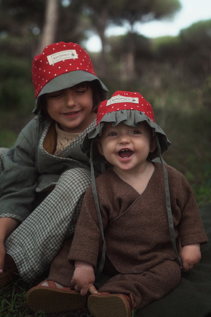 【オーダー会】'STRAWBERRY' LINEN FRUITS HAT [SHOMKA] 【2026年4月中旬以降順次発送】