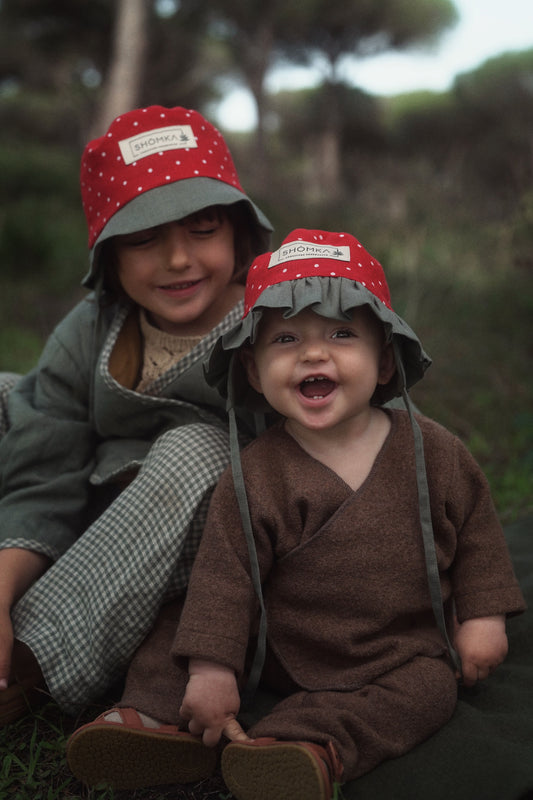 【オーダー会】'STRAWBERRY' LINEN FRUITS HAT [SHOMKA] 【2026年4月中旬以降順次発送】