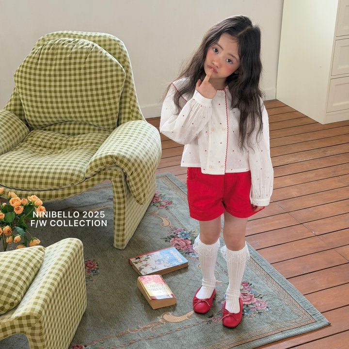 【予約販売】Spring pin coat blouse [NINIBELLO] (26SS)【2026年2月下旬以降順次発送】