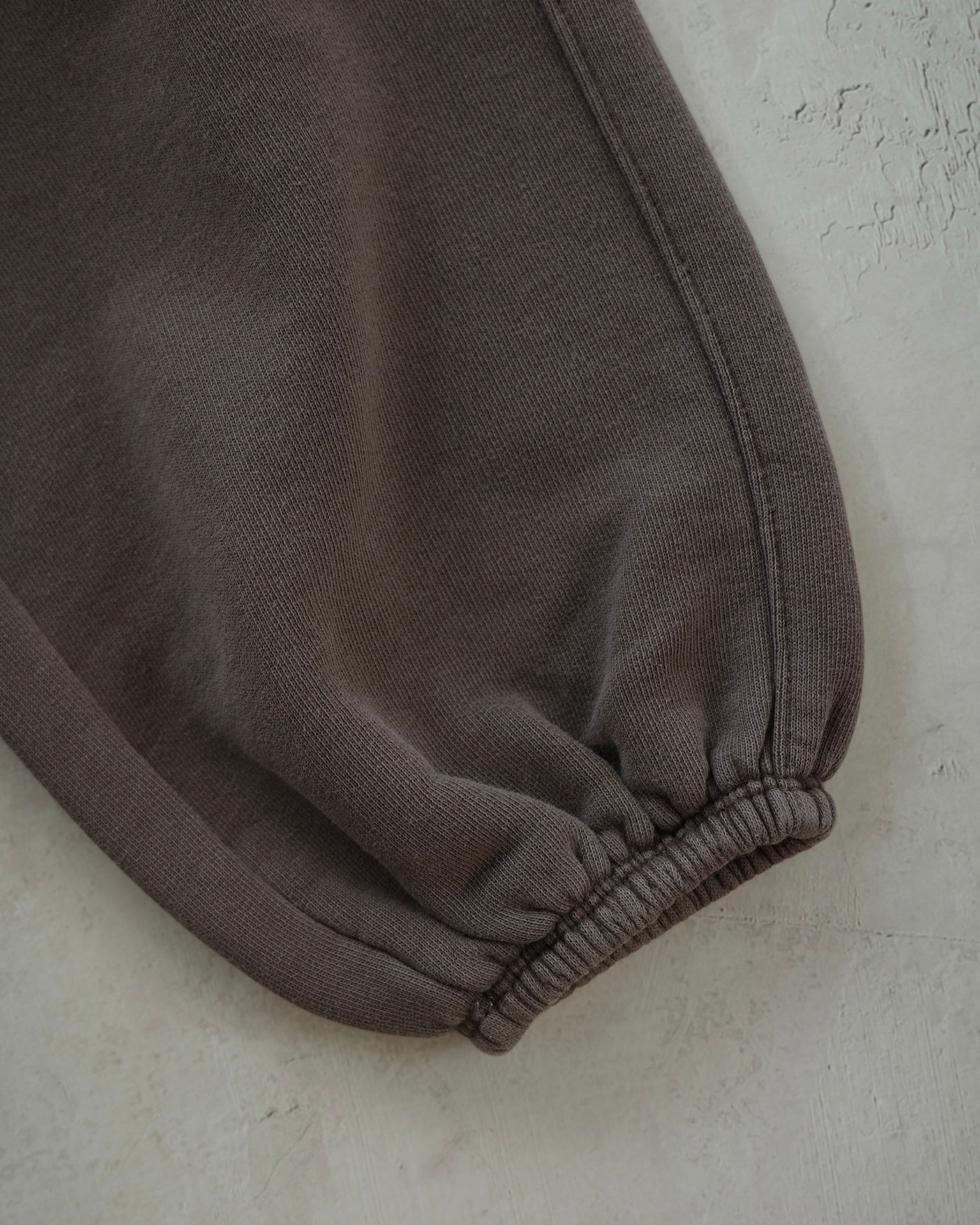 Organic French terry bottom - Brown [EARTH THE ARCHIVE] (26AW)