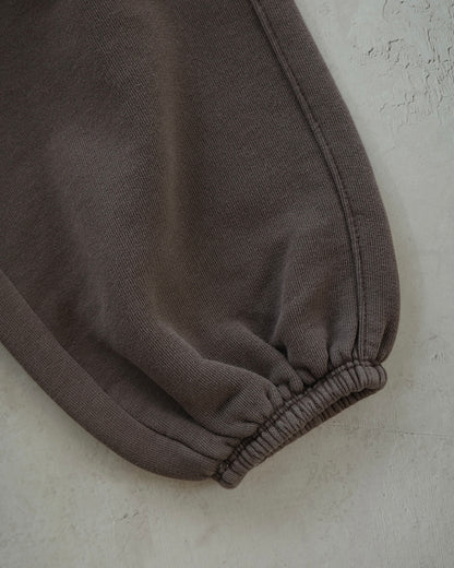 Organic French terry bottom - Brown [EARTH THE ARCHIVE] (26AW)