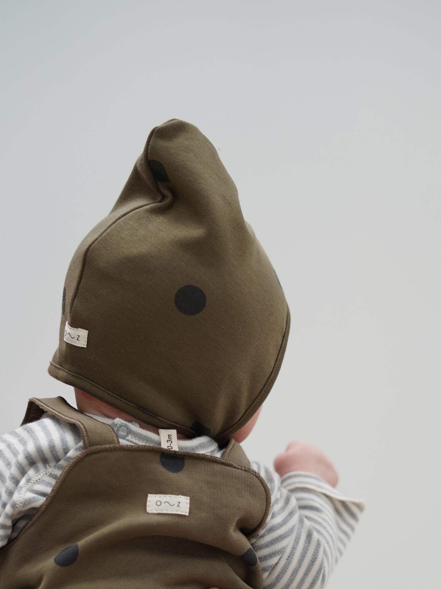 OLIVE DOTS BONNET [organic zoo] (23AW)