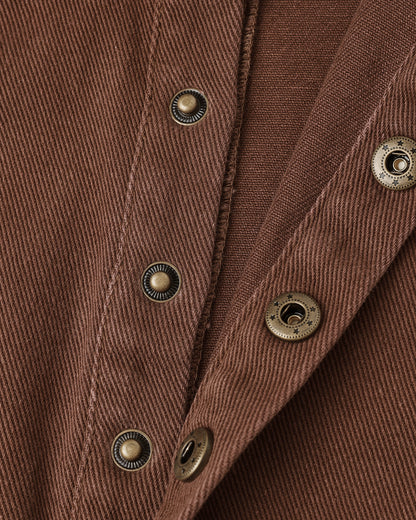 COLLARED BABY JUMPSUIT - BROWN [Rylee + Cru](25AW Drop2)