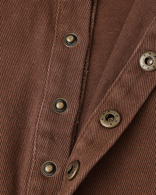 COLLARED BABY JUMPSUIT - BROWN [Rylee + Cru](25AW Drop2)