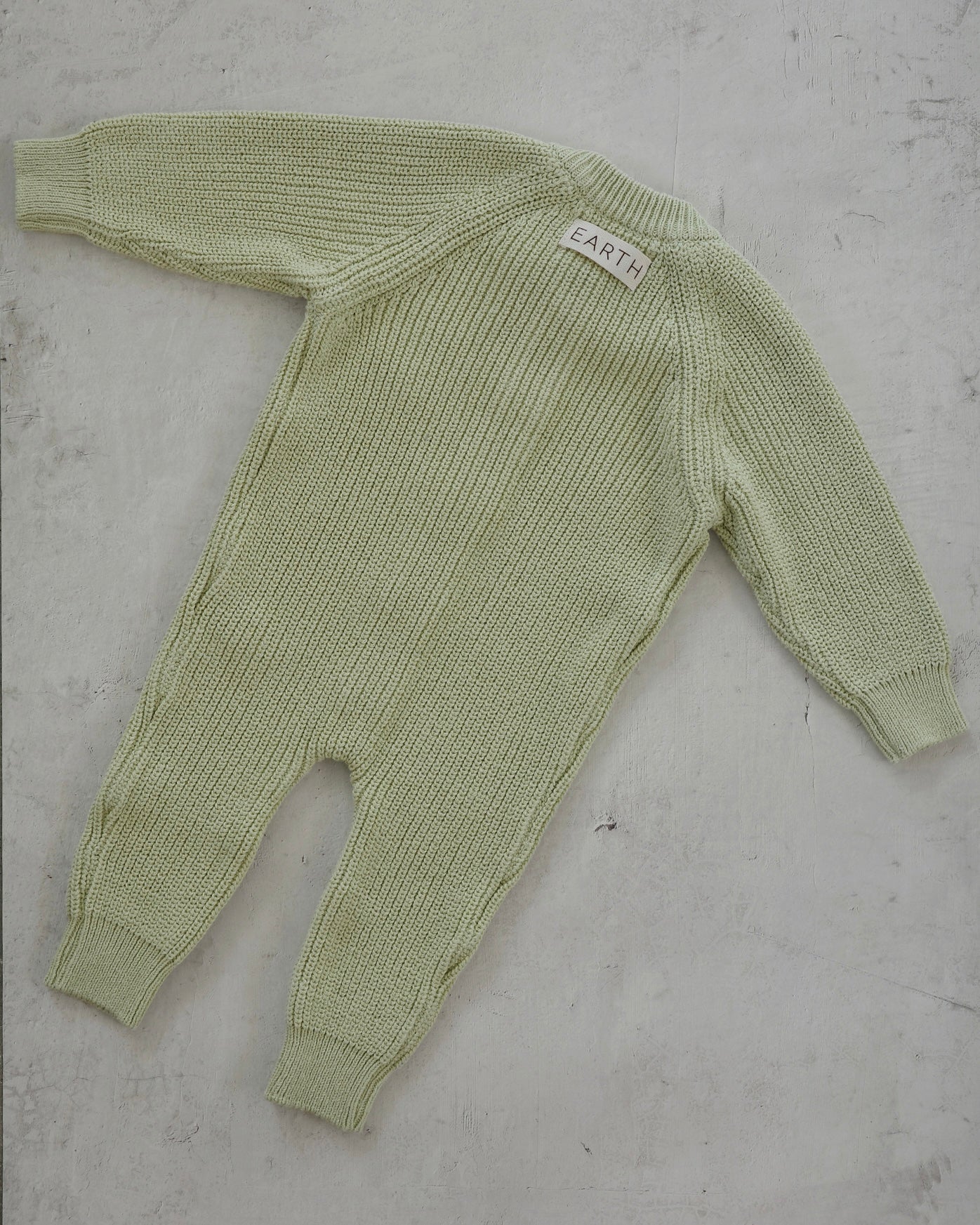 Button knit jumpsuit - Light Olive [EARTH THE ARCHIVE] (26AW)