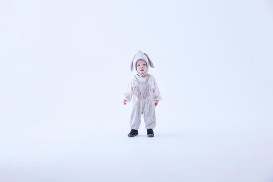 Snow Jacquard Bunny Bonnet - Ivory [eLfinFolk / エルフィンフォルク] (25AW•Drop2) 【2025年9月中旬以降発送予定】