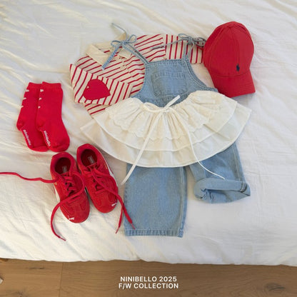 【予約販売】Heart patch color tee [NINIBELLO] (26SS)【2026年2月下旬以降順次発送】