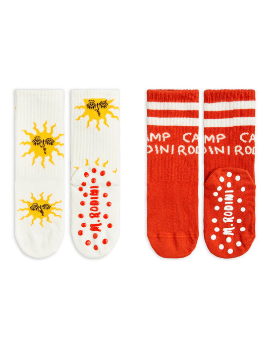 SUN 2-PACK ANTI-SLIP SOCKS [MINI RODINI](25 PRE-AW)
