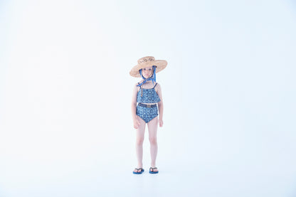Old Tile Pattern Girls Swim Wear [eLfinFolk] (26SS)