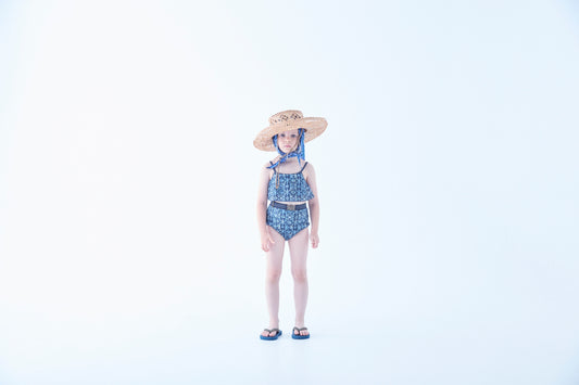 Old Tile Pattern Girls Swim Wear [eLfinFolk] (26SS)
