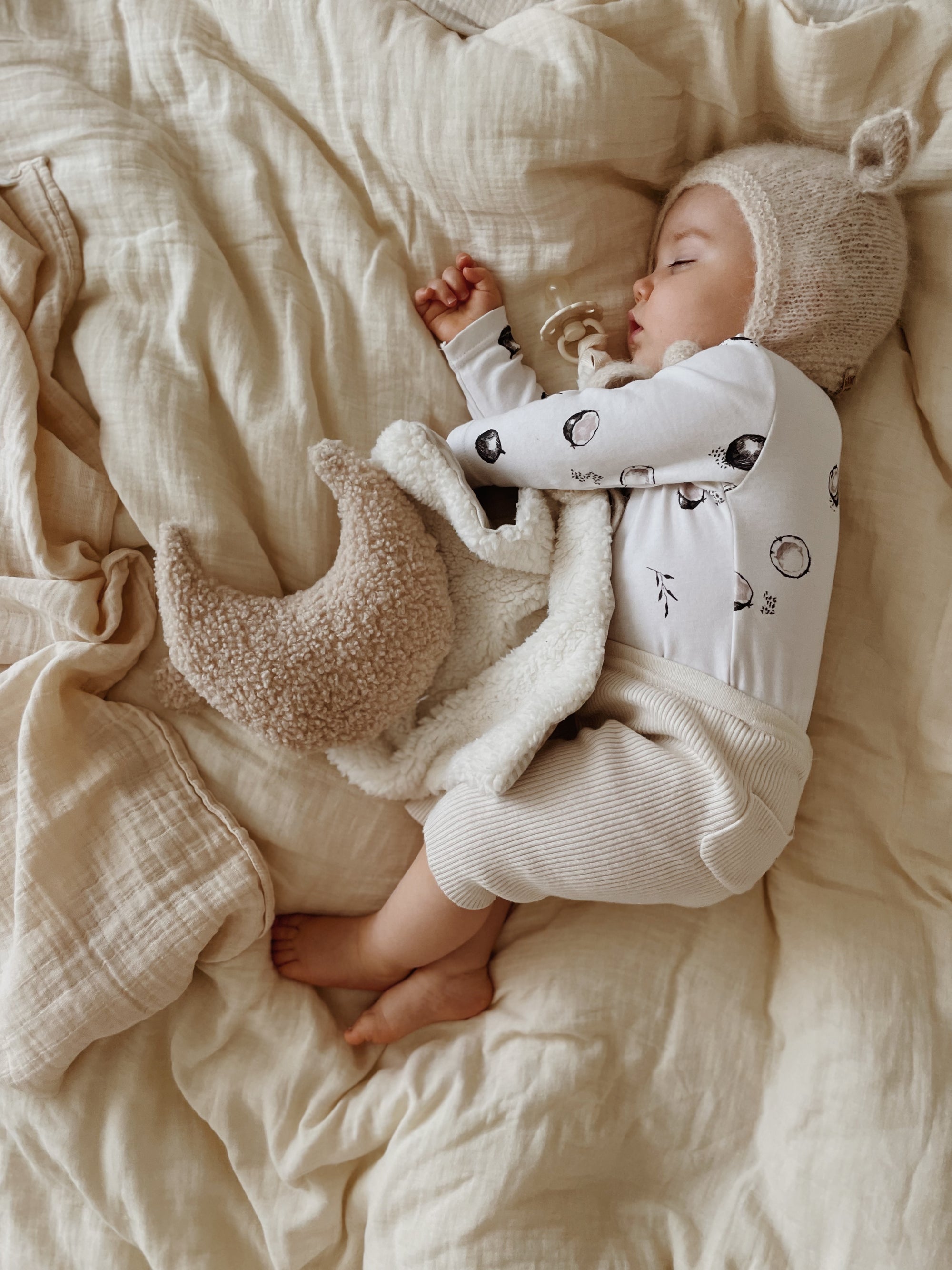 Fairy Bonnet Alpaca & Silk - Creme  [GANG OF KIDS]