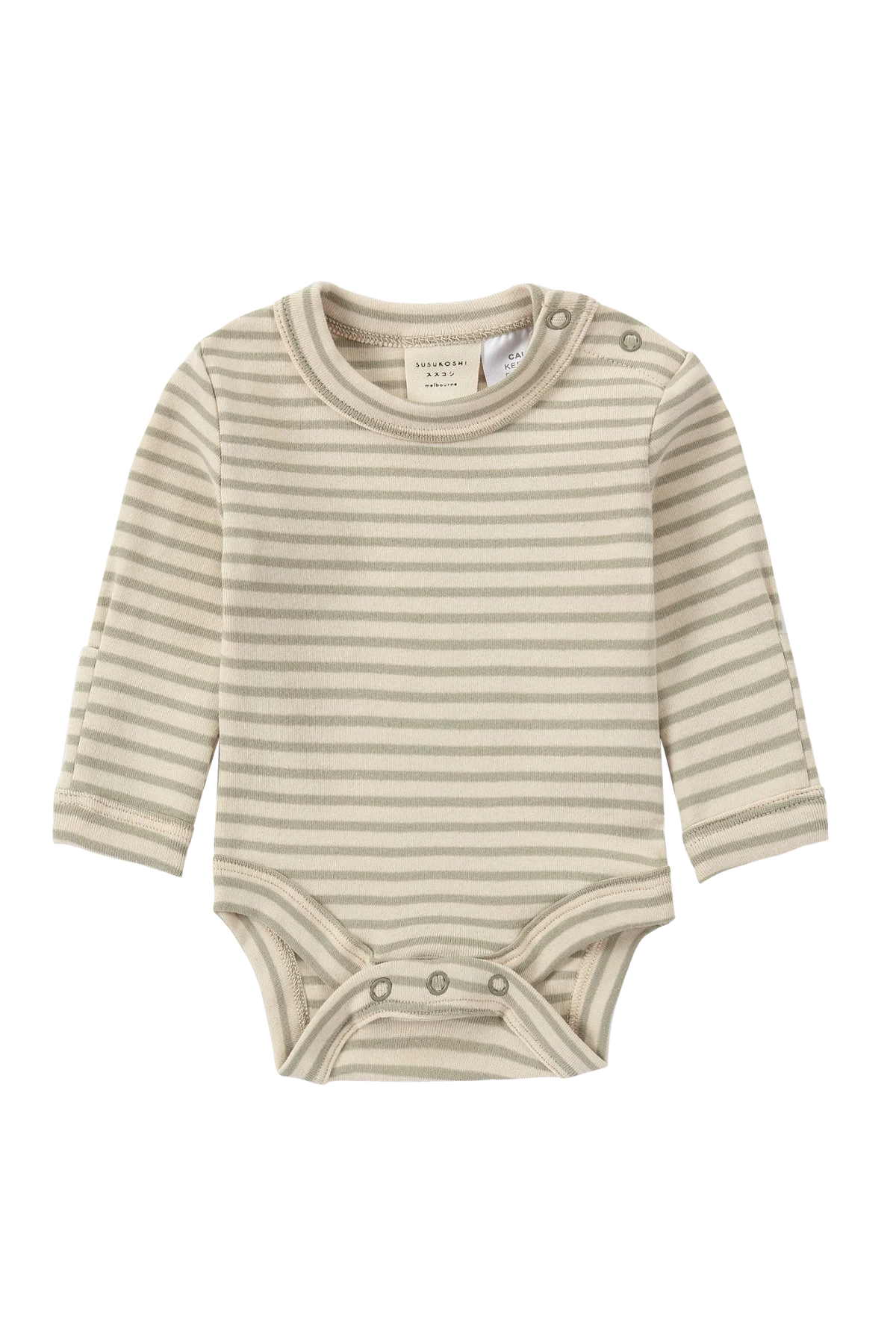 Classic Suit LS-Sage Stripe [SUSUKOSHI] (SS25)