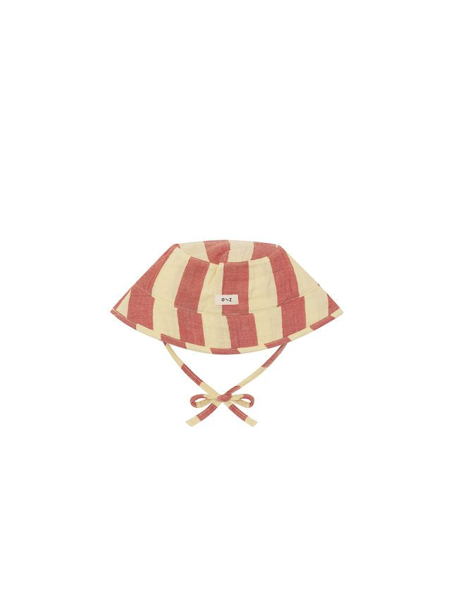 Tomato Stripes Bucket Sun Hat [organic zoo] (26SS)