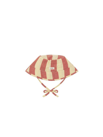 Tomato Stripes Bucket Sun Hat [organic zoo] (26SS)