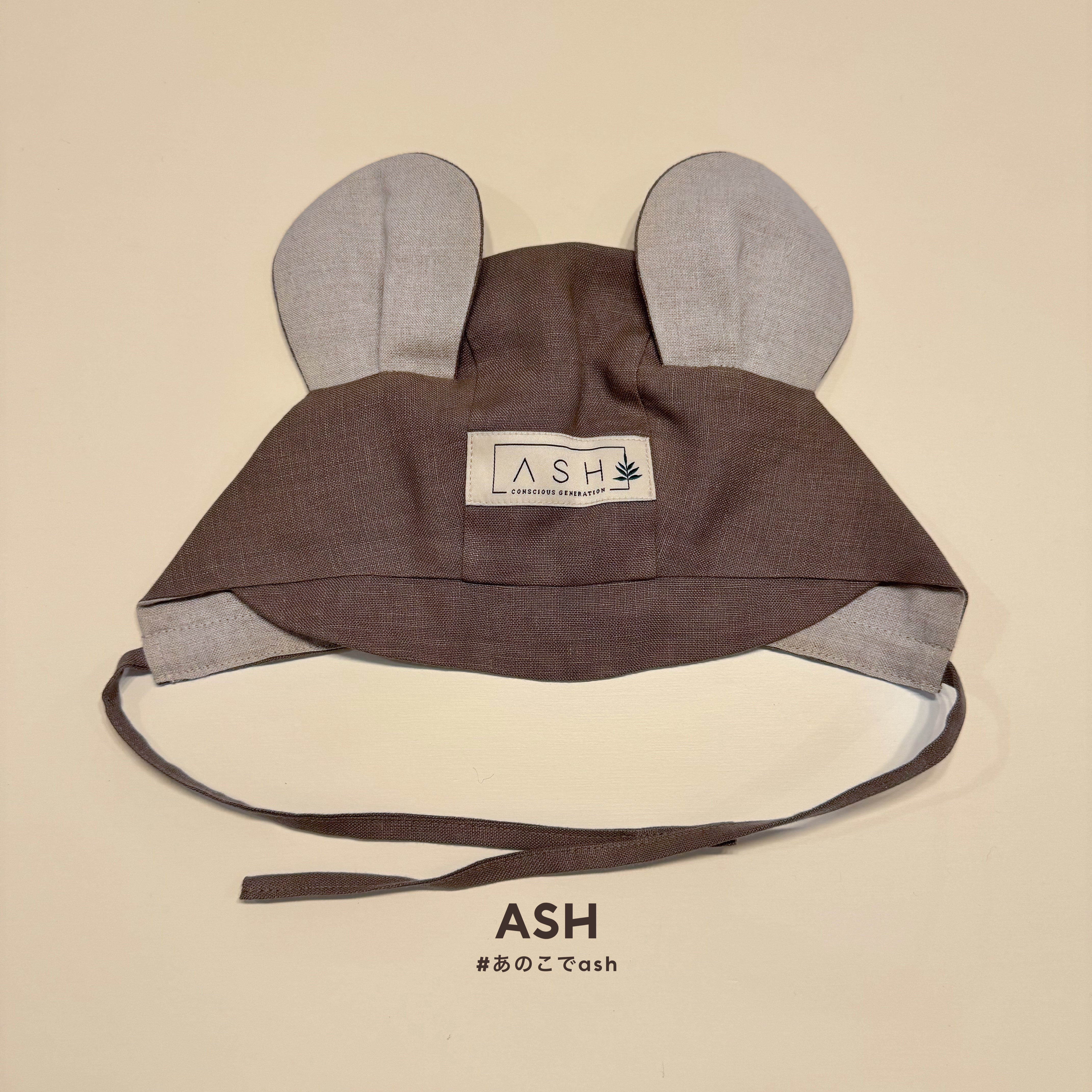 ASH generation] mouse bonnet (straight) / soil – ANOKO.