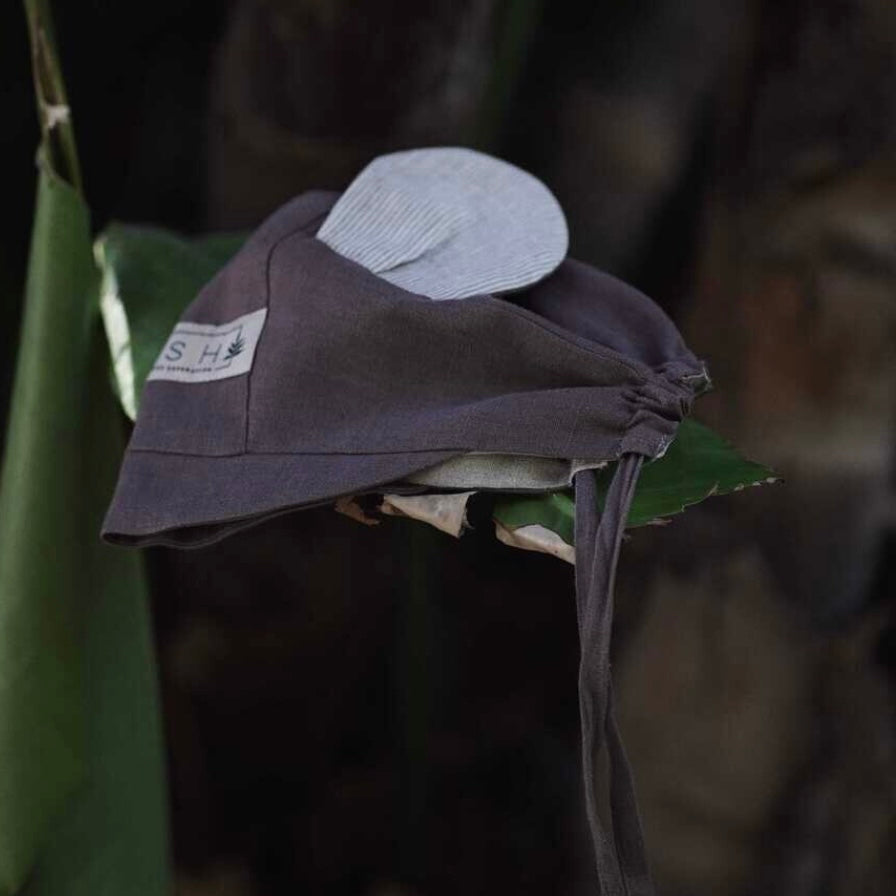 予約販売】[ASH generation] mouse bonnet / soil【11月中旬以降順次