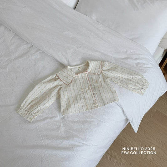 【予約販売】Spring pin coat blouse [NINIBELLO] (26SS)【2026年2月下旬以降順次発送】