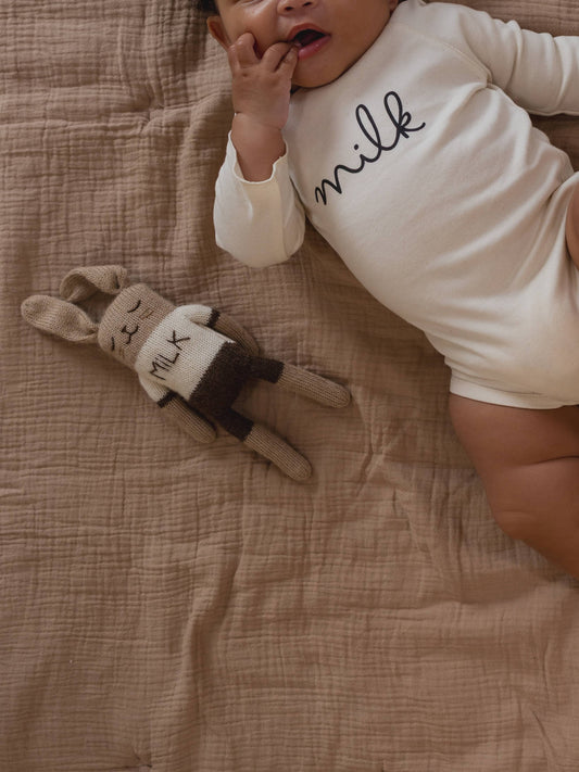 BUNNY SOFT TOY - MILK [organic zoo × main sauvage]