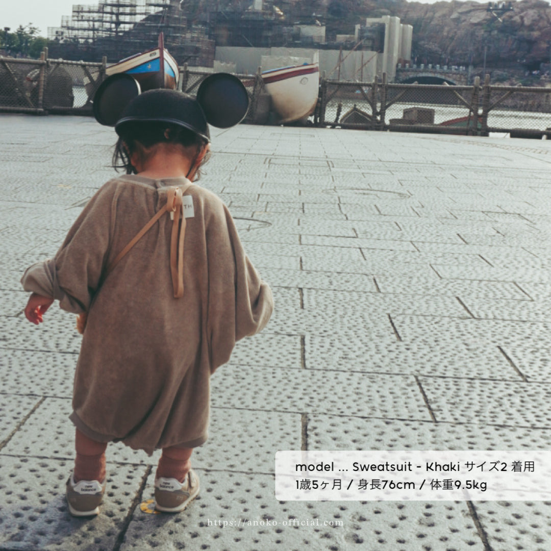 ロンパース・カバーオール EARTH THE ARCHIVE Baby Sweatsuit /Ecru 2 Baby Sweatsuit [EARTH THE ARCHIVE] – anoko.