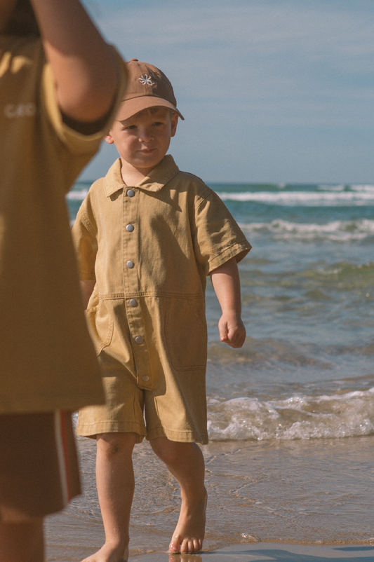 Summer Short Boilersuit - Mustard [GROWN] (25SS)
