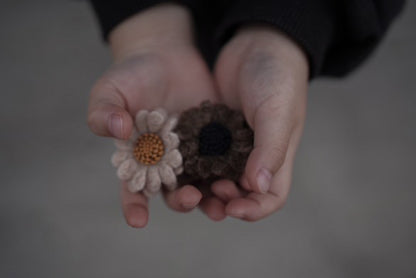 OHANA hair pins 2p - brown&beige