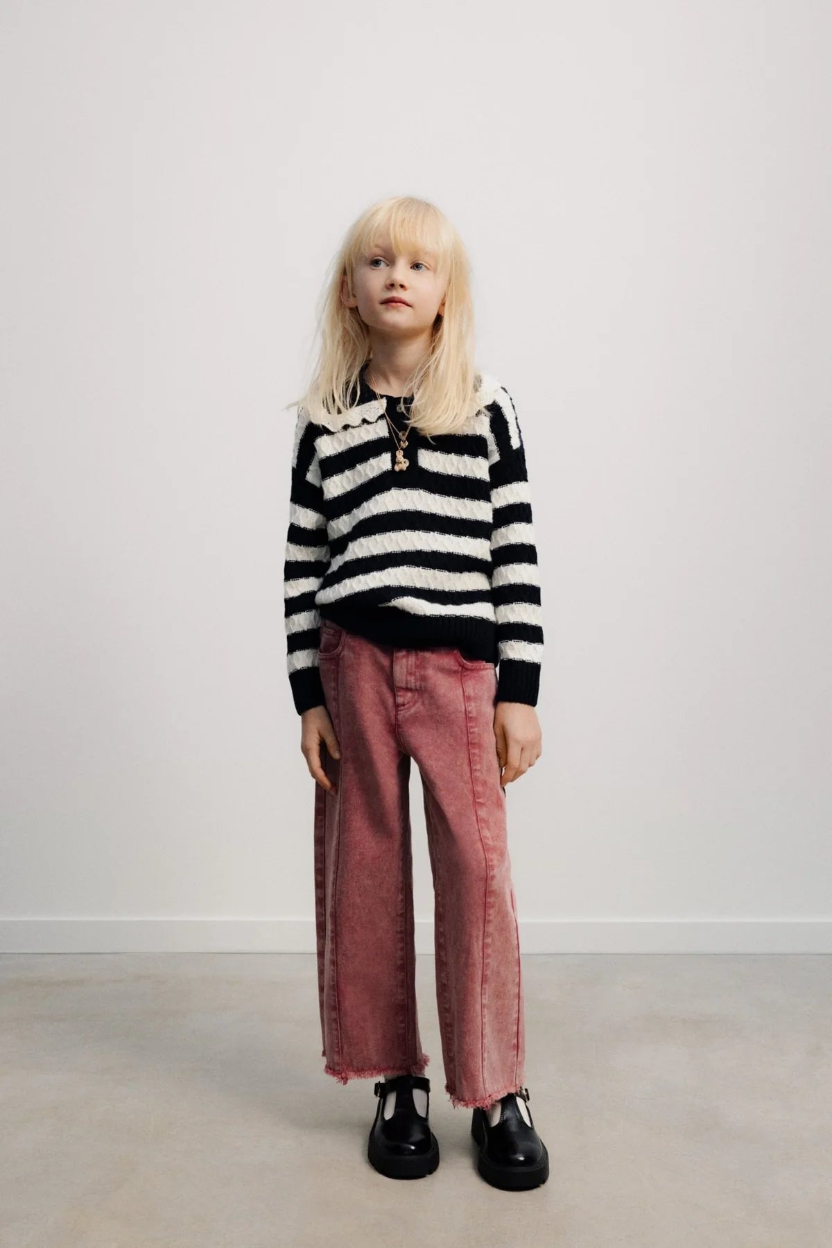 TNS Denim Wide Leg Pant - Winetasting [the new society](26AW)drop1